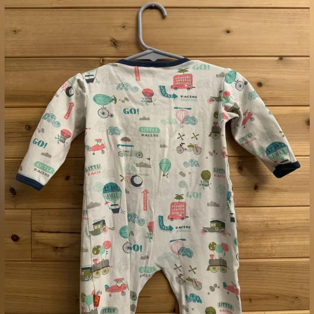 Magnificent Baby Size 9 Months Gender Neutral Vehicle Air Balloon Footie Pajamas